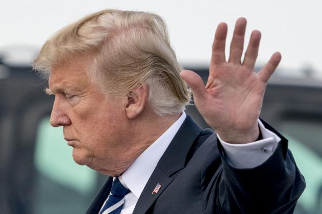 Mandatory Credit: Photo by Andrew Harnik/AP/REX/Shutterstock (9447254j)
President Donald Trump arrives at Palm Beach International Airport in West Palm Beach, Fla
Trump, West Palm Beach, USA - 02 Mar 2018