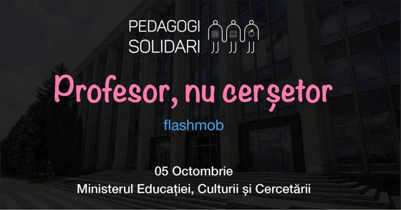 Foto: facebook/ Profesor, nu cerşetor