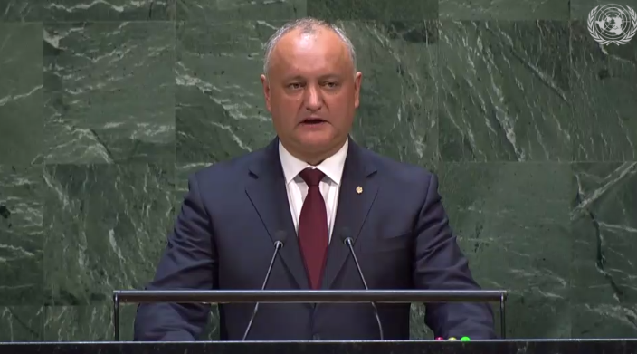 Captura: Igor Dodon/ ONU