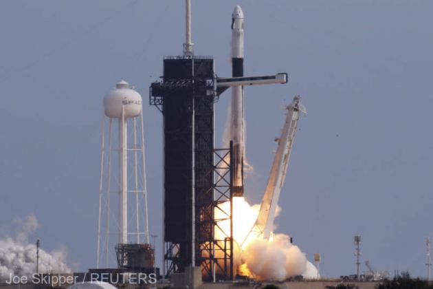 a-spacex-falcon-9-rocket-carrying-the-crew-dragon-astronaut-capsule-lifts-off-on-an-in-flight-abort-test-from-the-kennedy-space-center-in-cape-canaveral