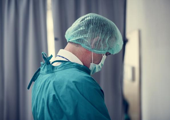 Doctor is working at the hospital