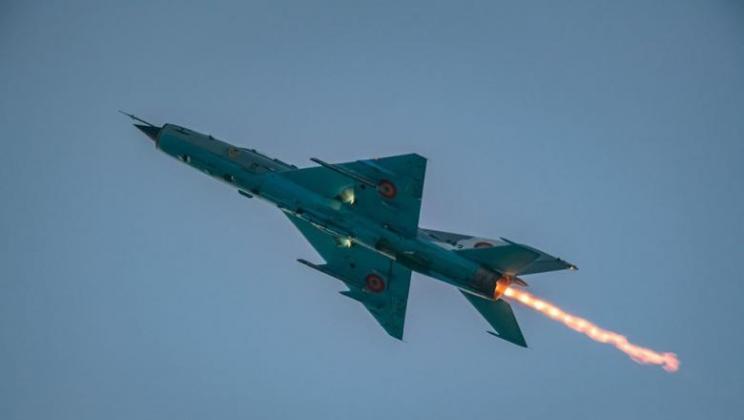 MiG 21 Lancer. Foto: Facebook / Forţele Aeriene Române