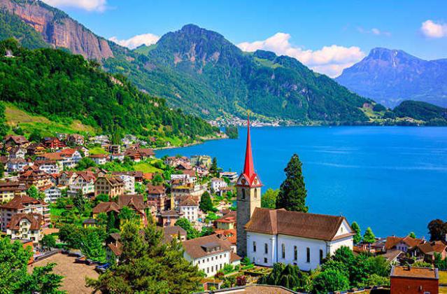 Lucerne and Alps mountain, Switzerland