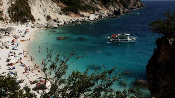 Plajă din Grecia. Foto: Sean Gallup/Getty Images