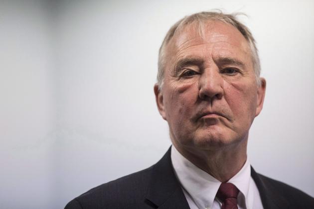 Bill Blair, Parliamentary Secretary to the Minister of Health, is pictured following a photo opportunity at Centre for Addiction and Mental Health (CAMH) in Toronto on Wednesday January 24, 2018. THE CANADIAN PRESS/Chris Young