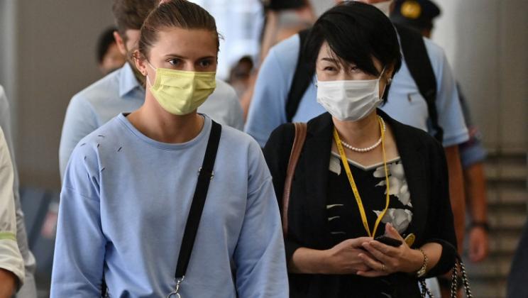Tsimanouskaya, înainte de plecarea spre Viena. Foto: Profimedia Images