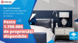 Zbor.md lansează o platformă internațională de rezervări la hoteluri: 1.700.000 de proprietăți disponibile (P)