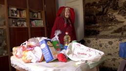 Cadouri de sărbătorile pascale: Emoții frumoase pentru eroina de la Drochia a campaniei "Bătrânii noștri"