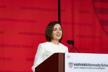 Maia Sandu a susținut un discurs la Universitatea Harvard: „Bunătatea moldovenilor mă face mândră de poporul meu”