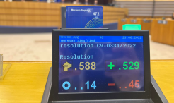 529 голосов "за"! Европейский парламент проголосовал за предоставление статуса кандидата Молдове и Украине