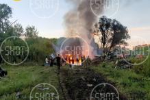 В Рязани упал военно-транспортный самолет Ил-76