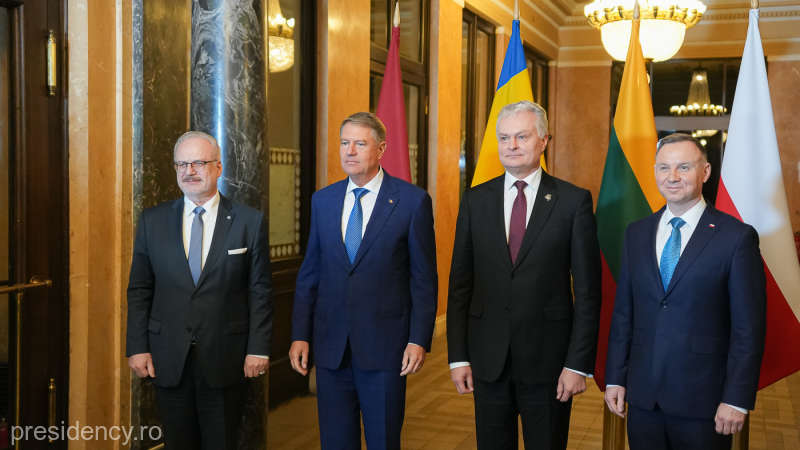 Președinții României, Lituaniei, Letoniei și Poloniei au semnat o declarație comună pentru susținerea R. Moldova și Ucraina