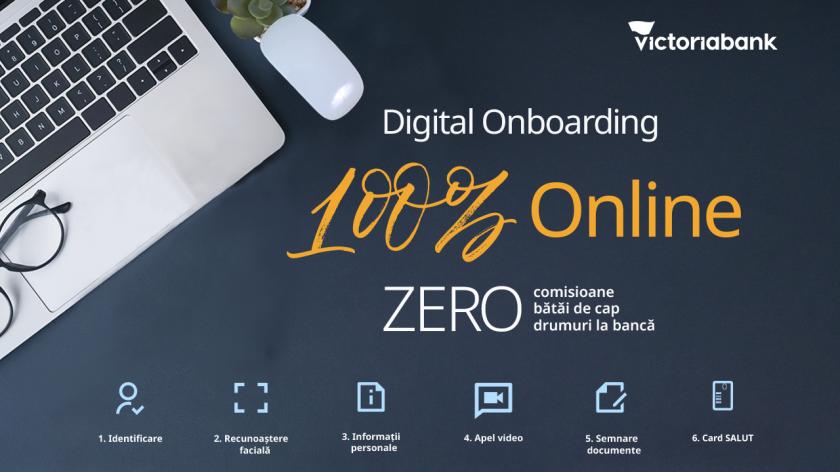 Victoriabank lansează serviciul Digital Onboarding: Deschide un cont cu card atașat 100% online /P/