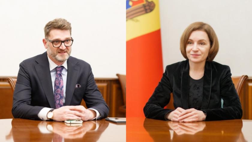 Ambasadorul României la Chișinău a mers la Președinție: Ce a discutat cu Maia Sandu