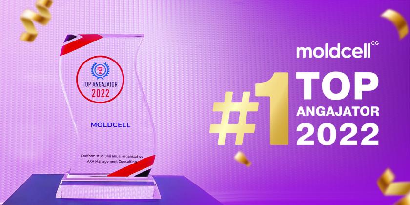 Compania Moldcell s-a clasat pe locul 1 în Topul celor mai buni angajatori din Republica Moldova /P/