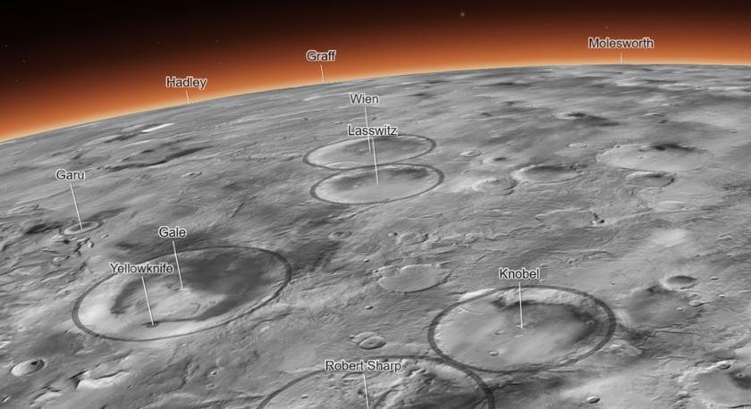NASA выпустило интерактивную карту Марса