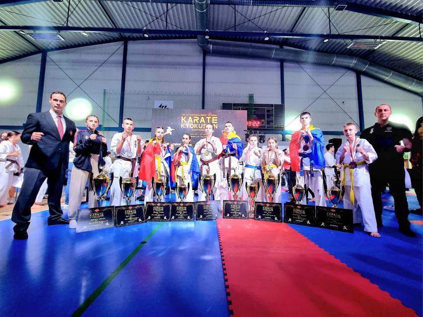 Echipa Moldovei a obținut 10 premii la Campionatul European de Karate Kyokushinkai