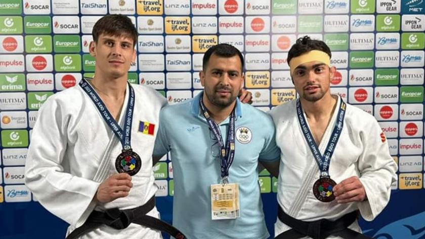 Bronz pentru Republica Moldova: Judocanii Petru Pelivan și Adil Osmanov au cucerit medalia la Grand Prix-ul Austriei