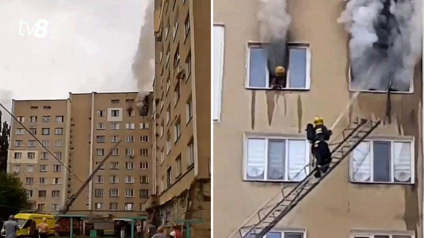 В Приднестровье загорелась квартира: женщину с ребенком доставили в больницу