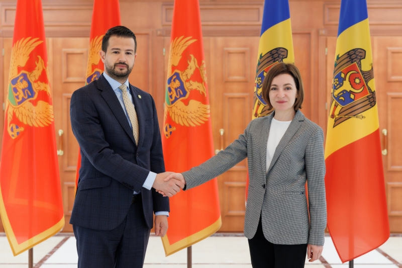 Maia Sandu, întrevedere cu președintele Muntenegrului: „Vom face schimb de experiență în efortul nostru de aderare la UE”