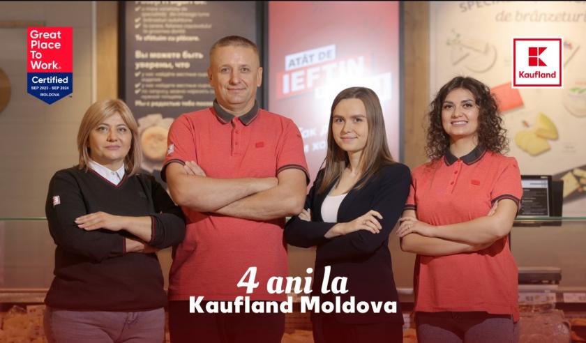 Kaufland Moldova obține certificarea „Great Place to Work”, acordată celor mai apreciate companii de către angajați /P/