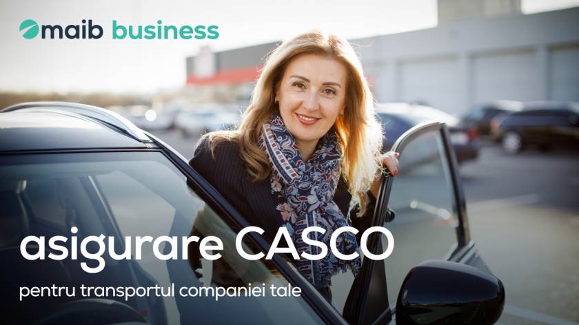 Maib business: asigurare CASCO pentru transportul companiei tale /P/