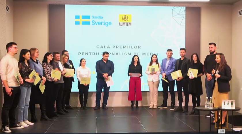 Журналисты TV8 получили награды за освещение экологических проблем Молдовы