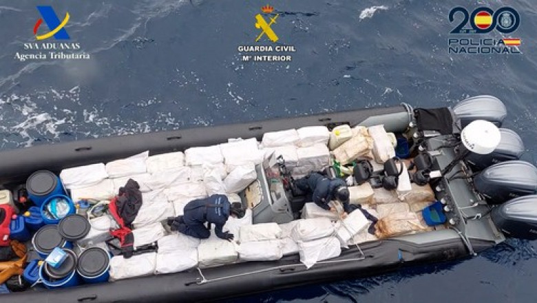 /VIDEO/ Un moldovean, implicat într-o schemă de contrabandă cu peste 4 tone de cocaina în Arhipelagul Insulelor Canare. A fost arestat