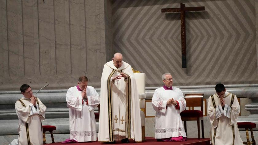 /VIDEO/ Celebrări pascale la Vatican: Papa Francisc a oficiat slujba din Joia Mare