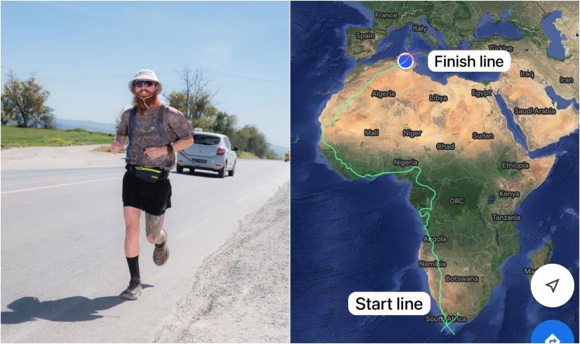 Jefuit și capturat în junglă, un britanic a traversat continentul african alergând peste 16.000 km: „Sunt un pic obosit”
