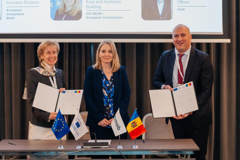 /VIDEO/ Maib a semnat un acord de împrumut cu Banca Europeană de Investiții (BEI Global) /P/