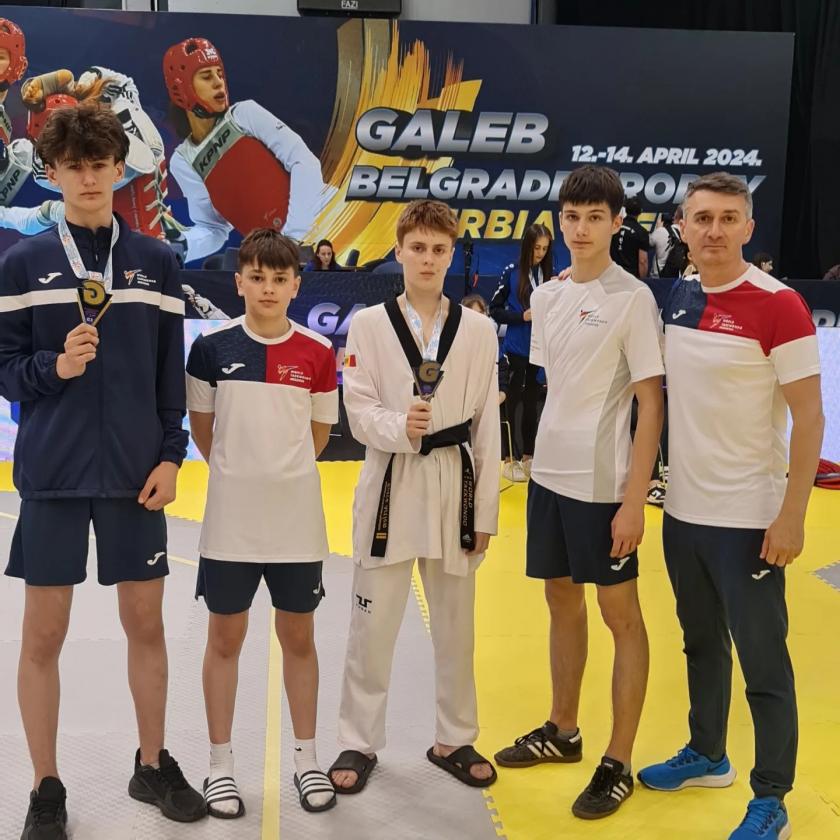 Turneul Internațional Galeb Belgrad Trophy: Luptătorul de taekwondo Artiom Roșca a cucerit medalia de bronz 