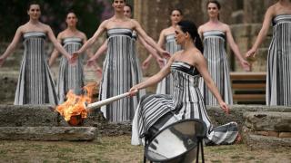 В Греции прошла церемония зажжения Олимпийского огня для Игр в Париже
