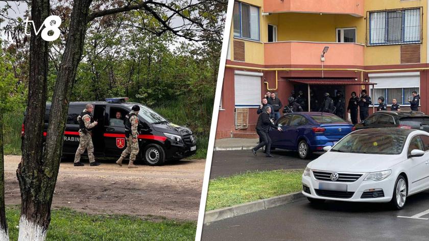 В Кишиневе проходит полицейская спецоперация. Разыскивают сбежавшего подозреваемого