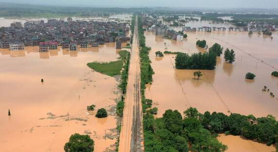 В китайской провинции Гуандун произошло сильнейшее за 50 лет наводнение