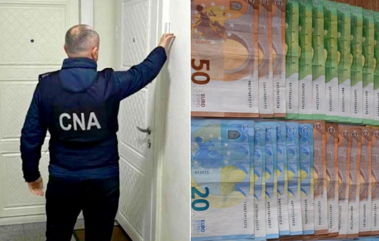 Percheziții în Chișinău! Un bărbat este cercetat de CNA după ce ar fi pretins 850 de euro mită 