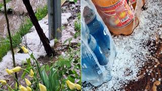 /VIDEO/ „Potop” în nordul țării. A plouat cu grindină în raionul Soroca