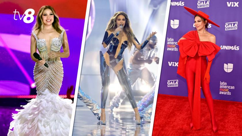 /VIDEO/ Thalia, fabuloasă pe scena și covorul roșu Latin American Music Awards. Artista a schimbat cinci ținute spectaculoase