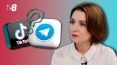 /VIDEO/ Blocarea TikTok și Telegram în timpul campaniei electorale - zvon sau realitate? Președinta: „Nu am de ce să...”