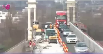 /ВИДЕО/ Один из ключевых мостов на границе Румынии и Болгарии закрывают на ремонт