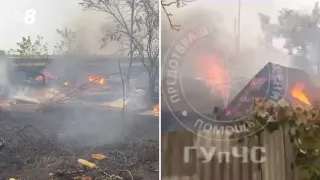 /VIDEO/ Incendiu groaznic la Slobozia. Flăcările distrug casele oamenilor și au nimicit animalele domestice