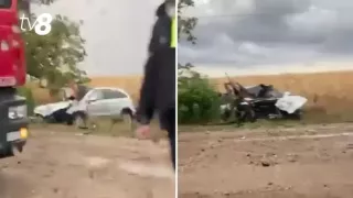 /ВИДЕО/ В Каушанском районе автомобиль врезался в дерево: водитель погиб 