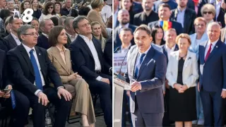 /VIDEO/ Au făcut primele promisiuni: Alexandr Stoianoglo și Maia Sandu s-au lansat în campania electorală