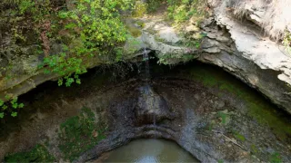 /VIDEO/ Cascada Saharna a reînviat! Imagini de la mănăstire