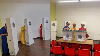 /VIDEO/ Apariție spectaculoasă la o secție de votare din Italia: Cum s-au prezentat la vot trei alegătoare