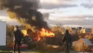 /ВИДЕО/ В Подмосковье и Брянской области РФ возникли пожары после атак беспилотников 

