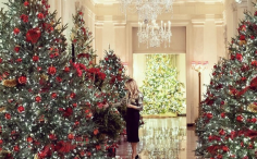 /ВИДЕО. ФОТО/ Последнее Рождество в Белом доме: Мелания Трамп украсила резиденцию президента