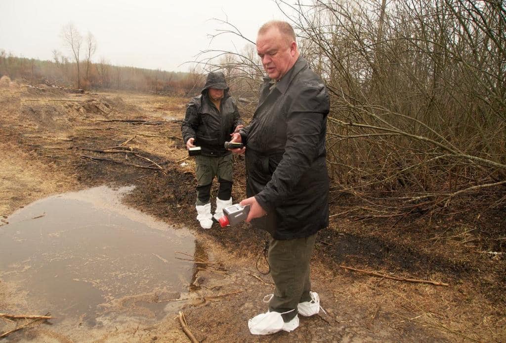 Рыжий лес чернобыль карта