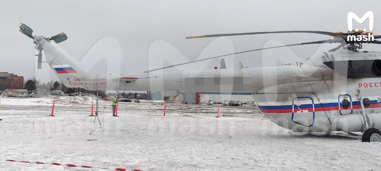 Un elicopter, folosit de Putin s-a prăbușit pe un aeroport din Moscova