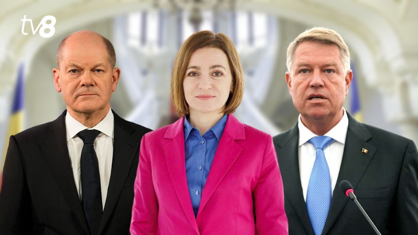 Olaf Scholz Maia Sandu Klaus Iohannis
